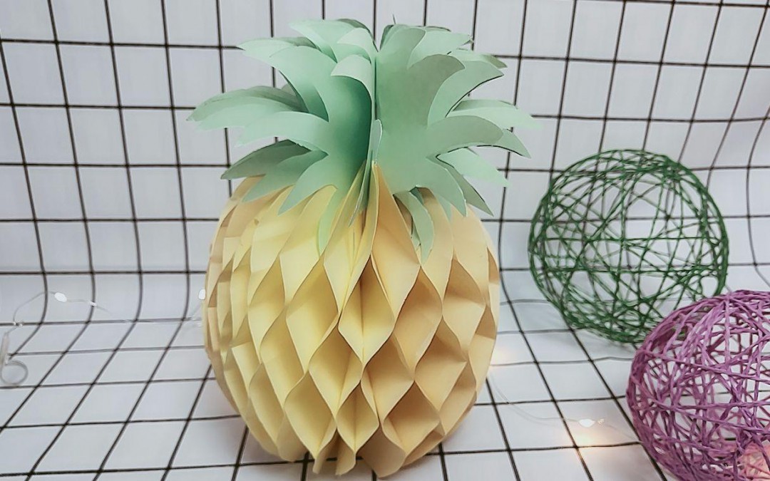折纸菠萝的技巧教程 纸菠萝的折法-吾尊时尚