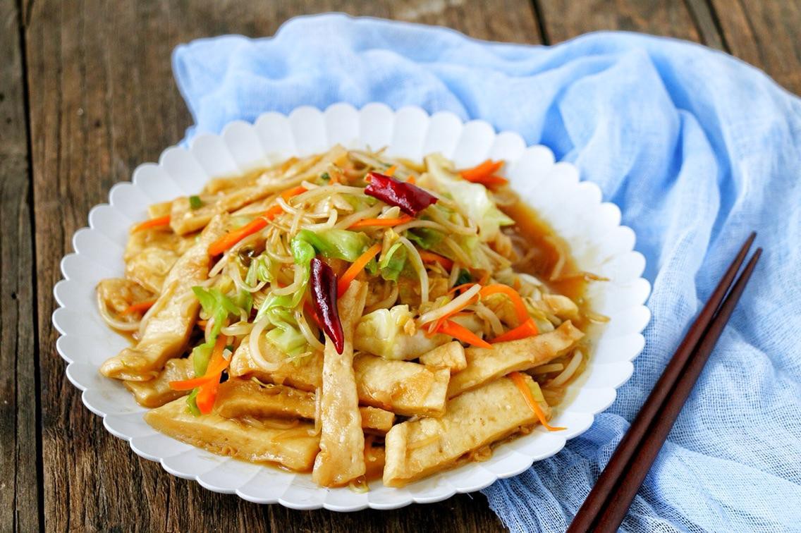 圆白菜炒饼图片