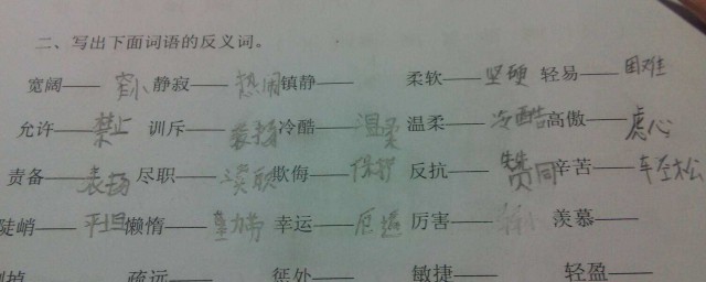 舒服反义词