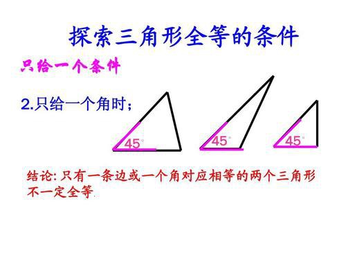 两边及一角对应相等这两个三角形全等吗 让我来告诉你 伊秀经验